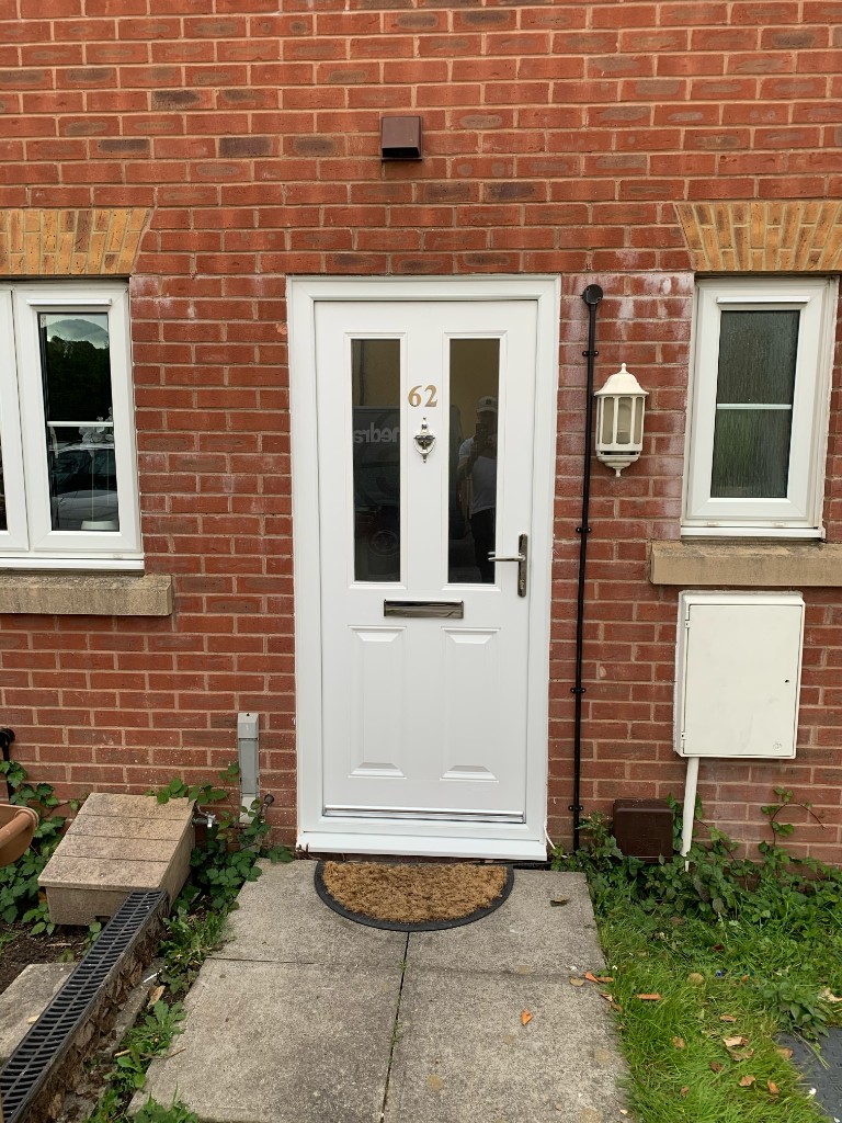 Extension with sliding doors