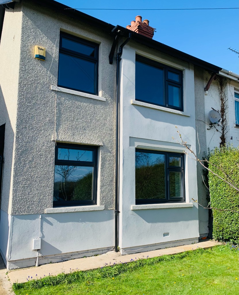 Five-panel bi-fold doors