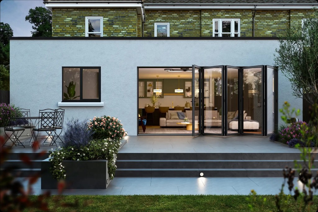 uPVC conservatory and windows at the rear of a Newport home