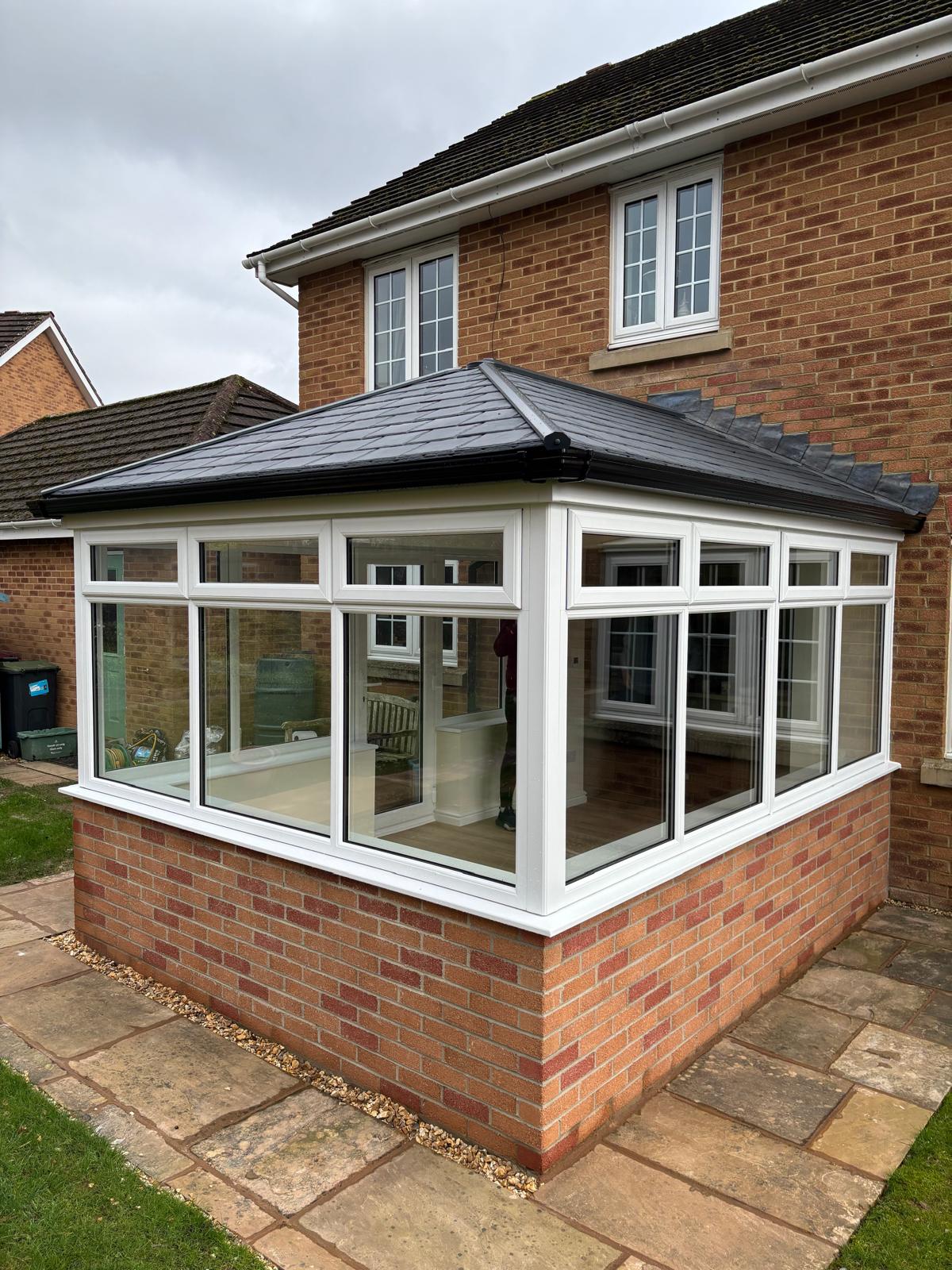 Front elevation modern conservatory