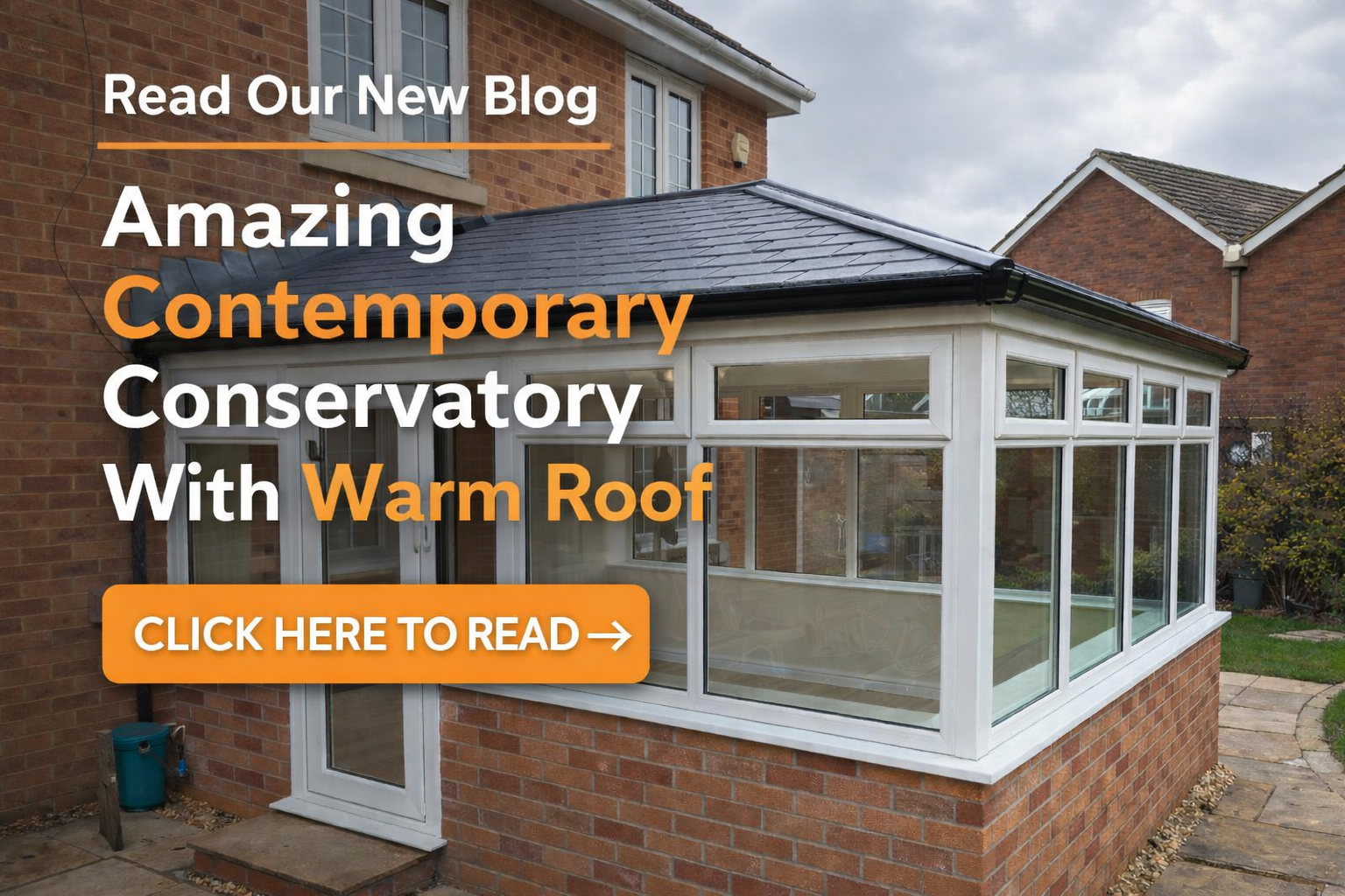 Amazing Contemporary Conservatory With Warm Roof